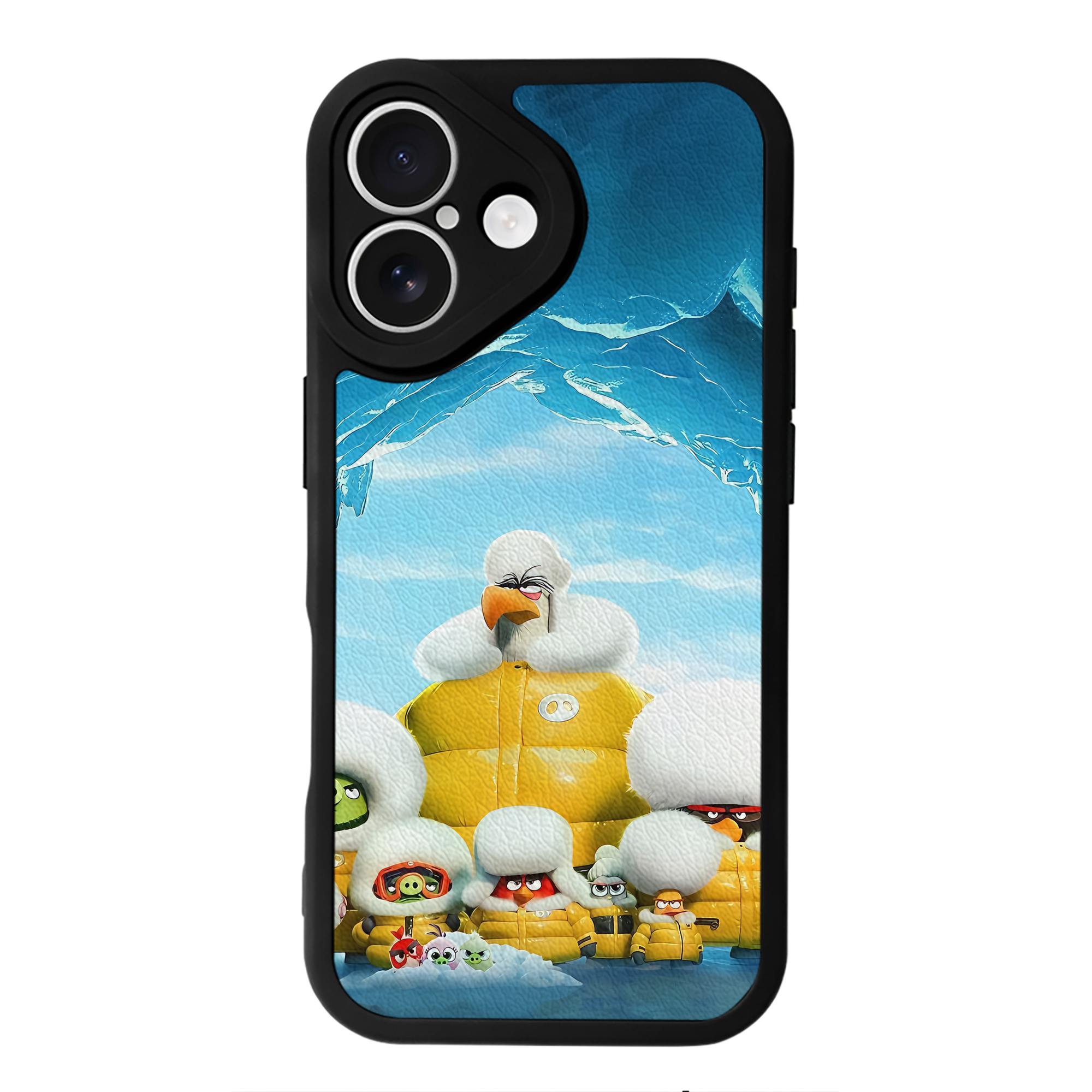 （画像用） Angry Birds アングリーバード 【iPhone 16シリーズ対応】シリコンスマホケース（レザー調） 材質：シリコン